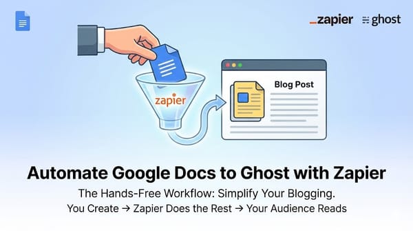 Streamline Your Publishing: How to Automate New Google Docs to Ghost with Zapier